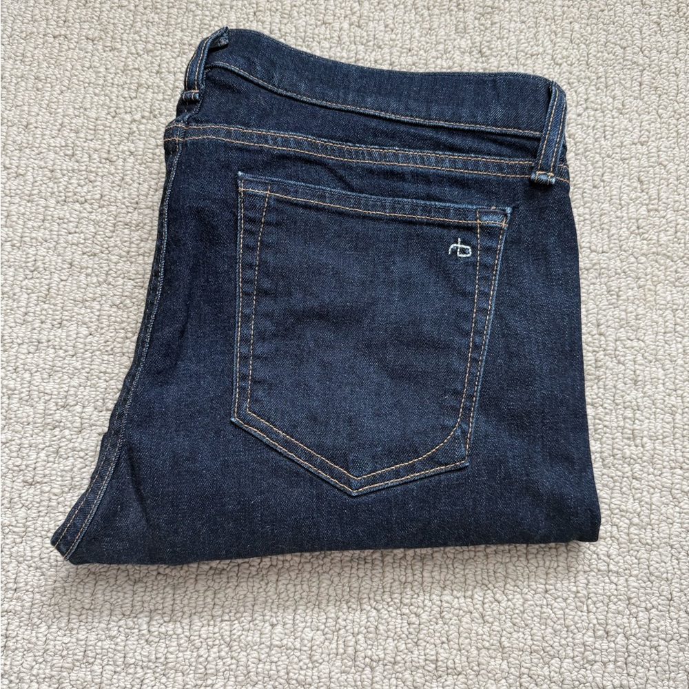 Rag & Bone Men's Slim Straight Jeans in Dark wash